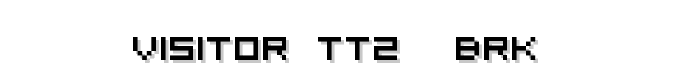 Visitor TT2 -BRK- font